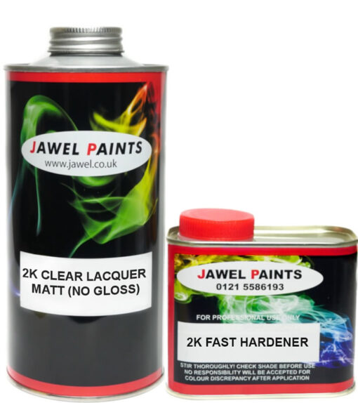 2K Matt Finish Clear Lacquer (No Gloss) 1.5Litre Kit